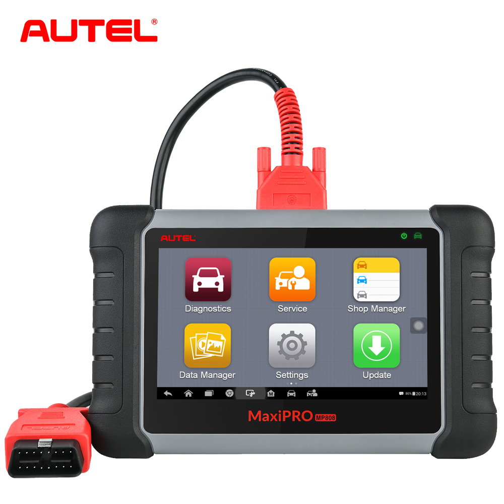 100% Original Autel MaxiPro MP808K Diagnostic Tool MP808 OBD2 Scanner with Bi-Directional Control Key Coding (Same as DS808K)