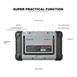 Autel MaxiCOM MK808 OBD2 Diagnostic Scan Tool with All System and Service Functions (MD802+MaxiCheck Pro)