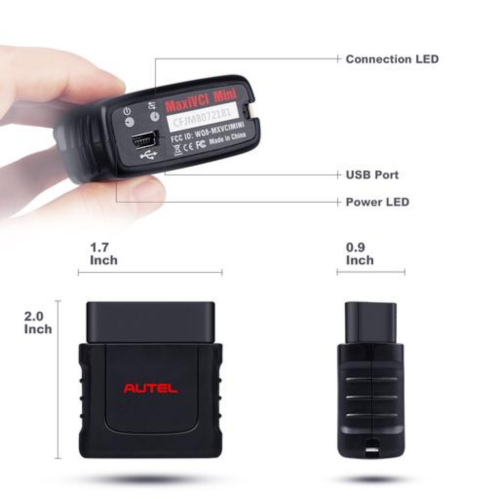 Autel MK808BT OBD2 Diagnostic Scan Tool ABS SRS EPB DPF BMS SAS