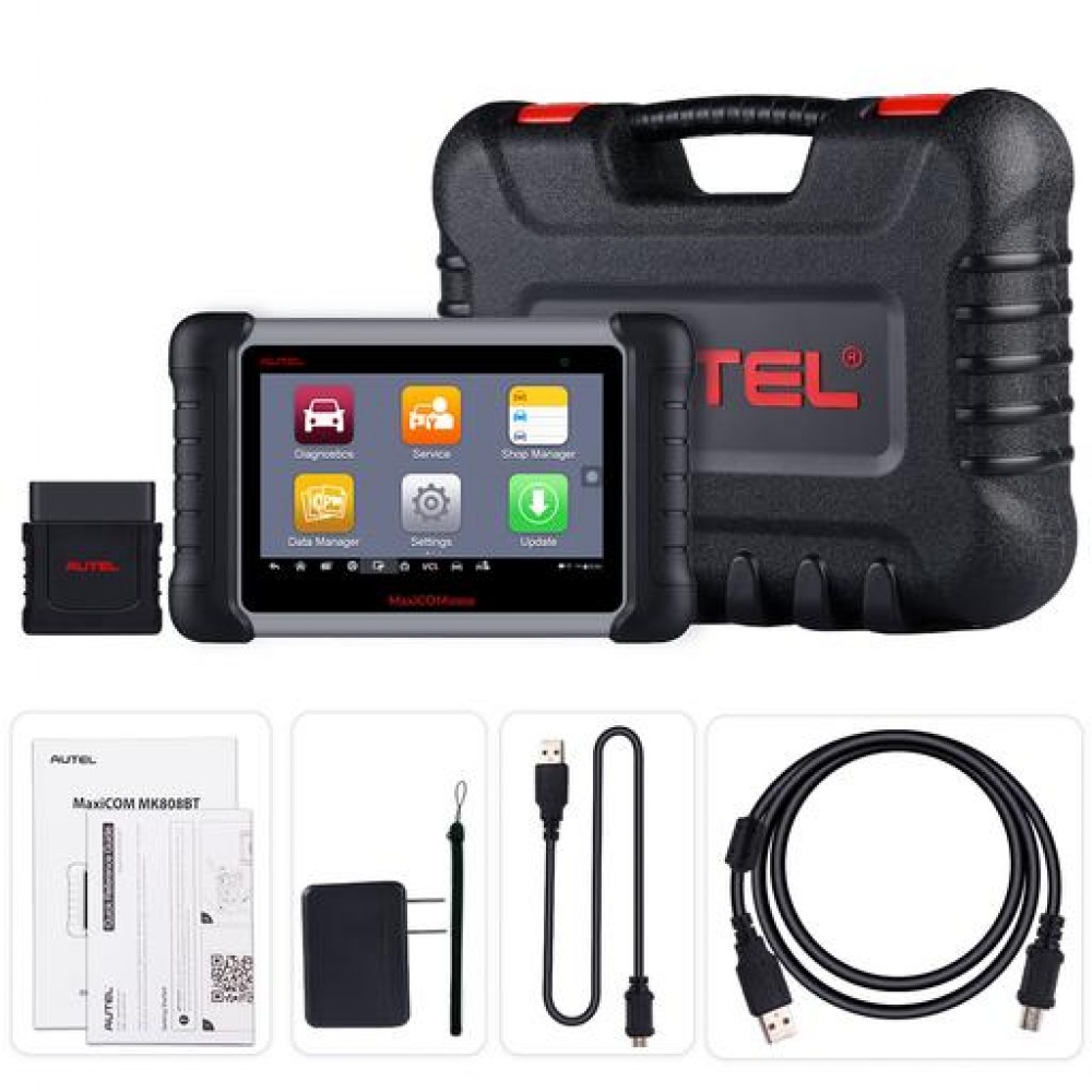 Autel maxicom mk808bt obd2 diagnostic scan tool abs srs epb dpf bms sas