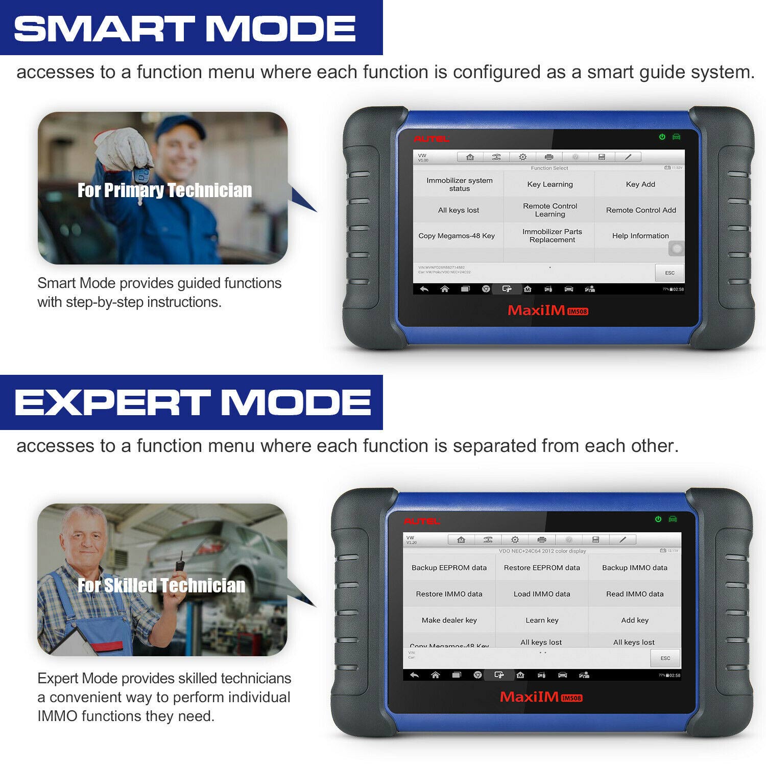 MaxiIM IM508 Smart Mode