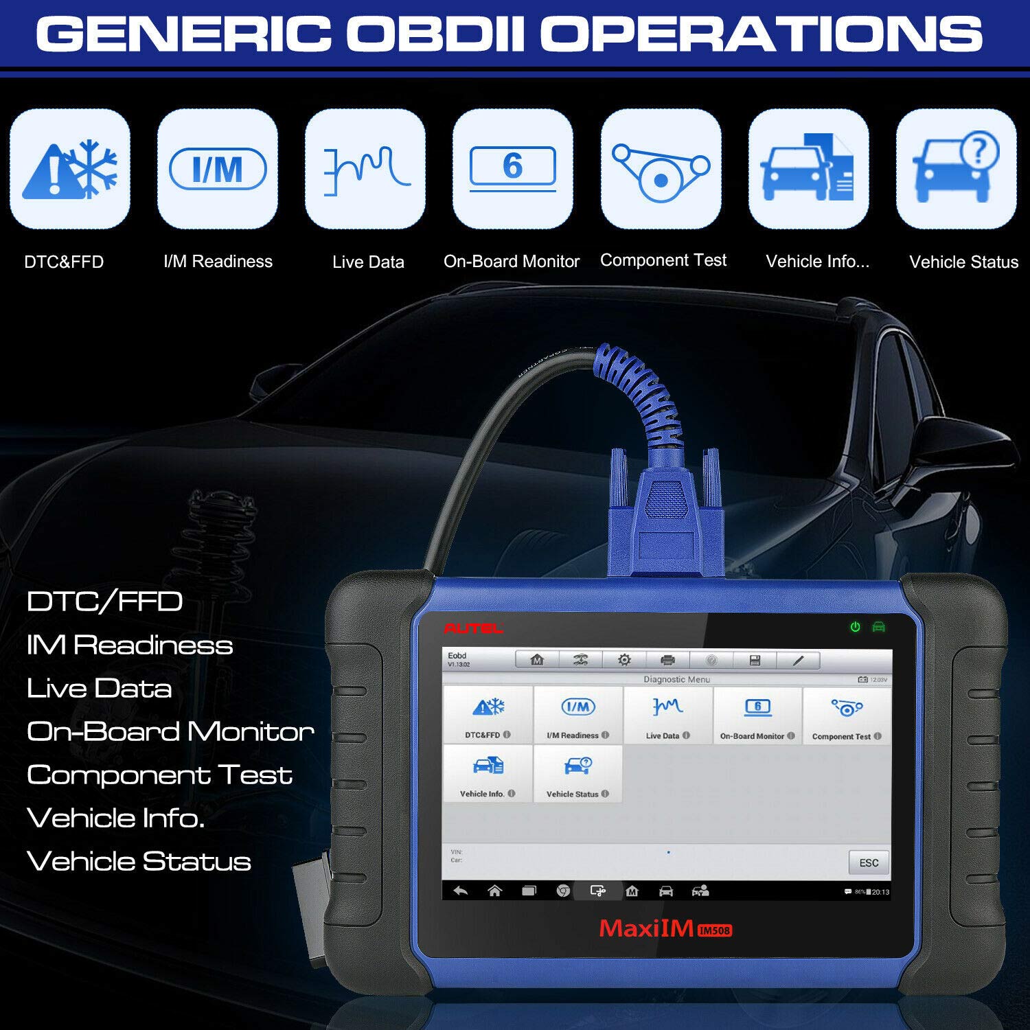 MaxiIM IM508 OBDII Operations