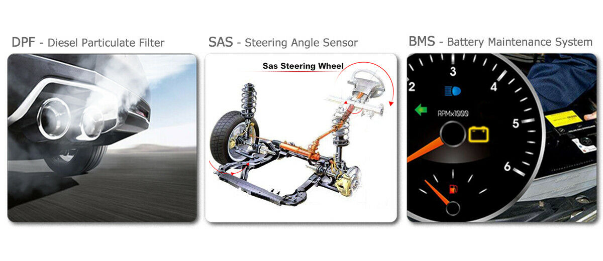 MaxiCheck Pro DPF SAS BMS Functions Display