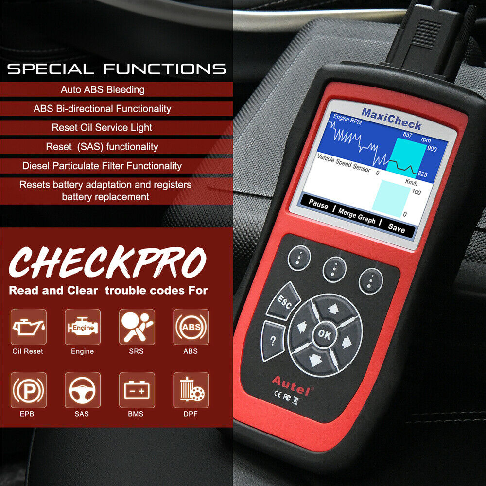 MaxiCheck Pro Special Functions Display